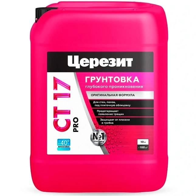 Грунтовка глубокого проникновения (10л/60) 2636644 ЦЕРЕЗИТ СТ17 PRO qhjkIb-8hcSh6hfKWkZKG2 - фото 304