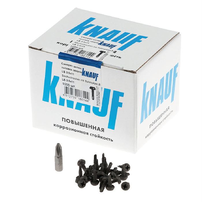 Шуруп 3,5х11 (LN) (1000шт) Кнауф lmN-ky2SiRwoR5N80VE-N1 - фото 426