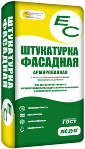 ЕС Штукатурка фасадная цементная 25 кг (54шт) bzxPTGXcjyq3FLXYGBokF3