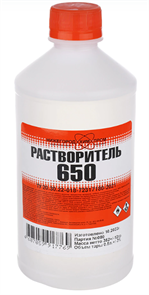 Растворитель 650 НХЛ ПЭТ  0,4л (25шт) pnYtT066hNPx-zmBTmCdS3
